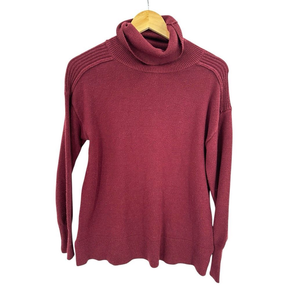Evereve Merlot Carli Sweater Top Womens Size S Classic Capsule‎ Career Cozycore